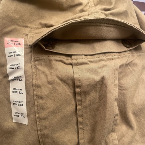 Men’s Sonoma Khaki Cargo Pants ✨ NWT ✨ Flexware Straight Leg ✨Size 40x32 - Picture 9 of 9